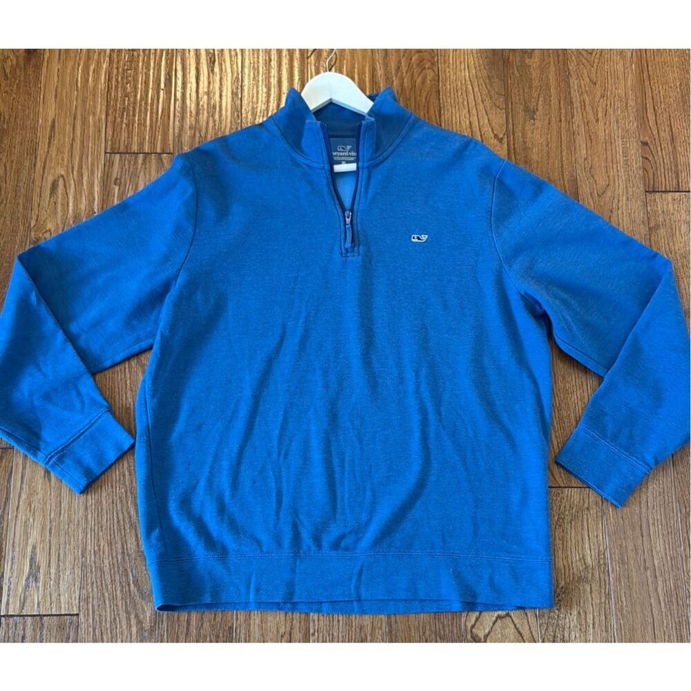 Vineyard Vines Blue V-Neck Sweater - Picture 8 of 9